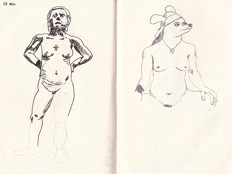 Life drawing from 2024-07-03 #1