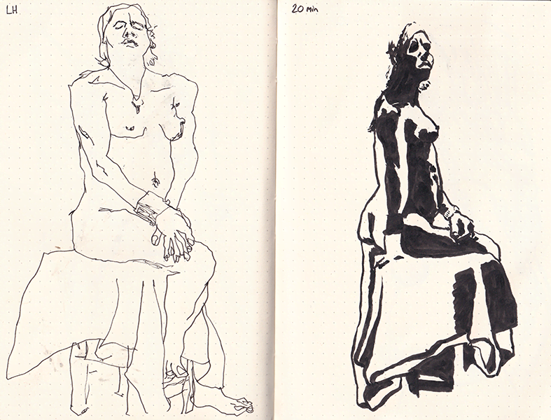 Life drawing from 2024-07-03 #2