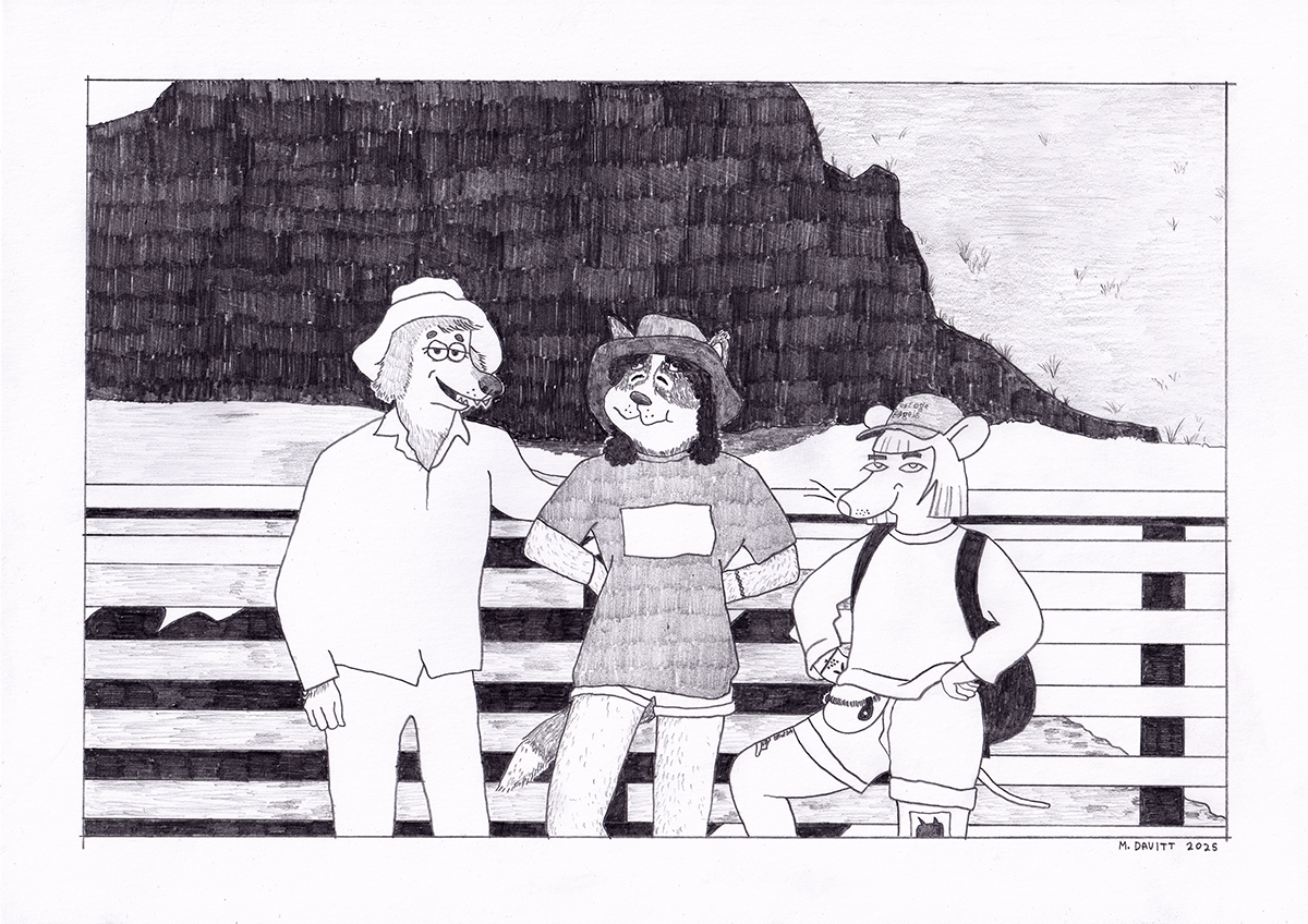 'Limuw', graphite on paper, 2025