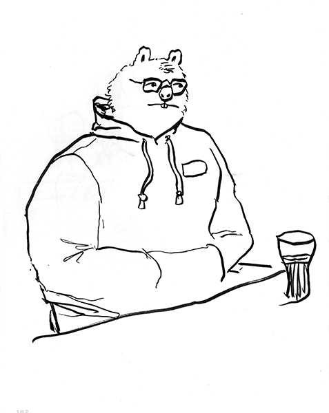 Left-handed portrait for Sam