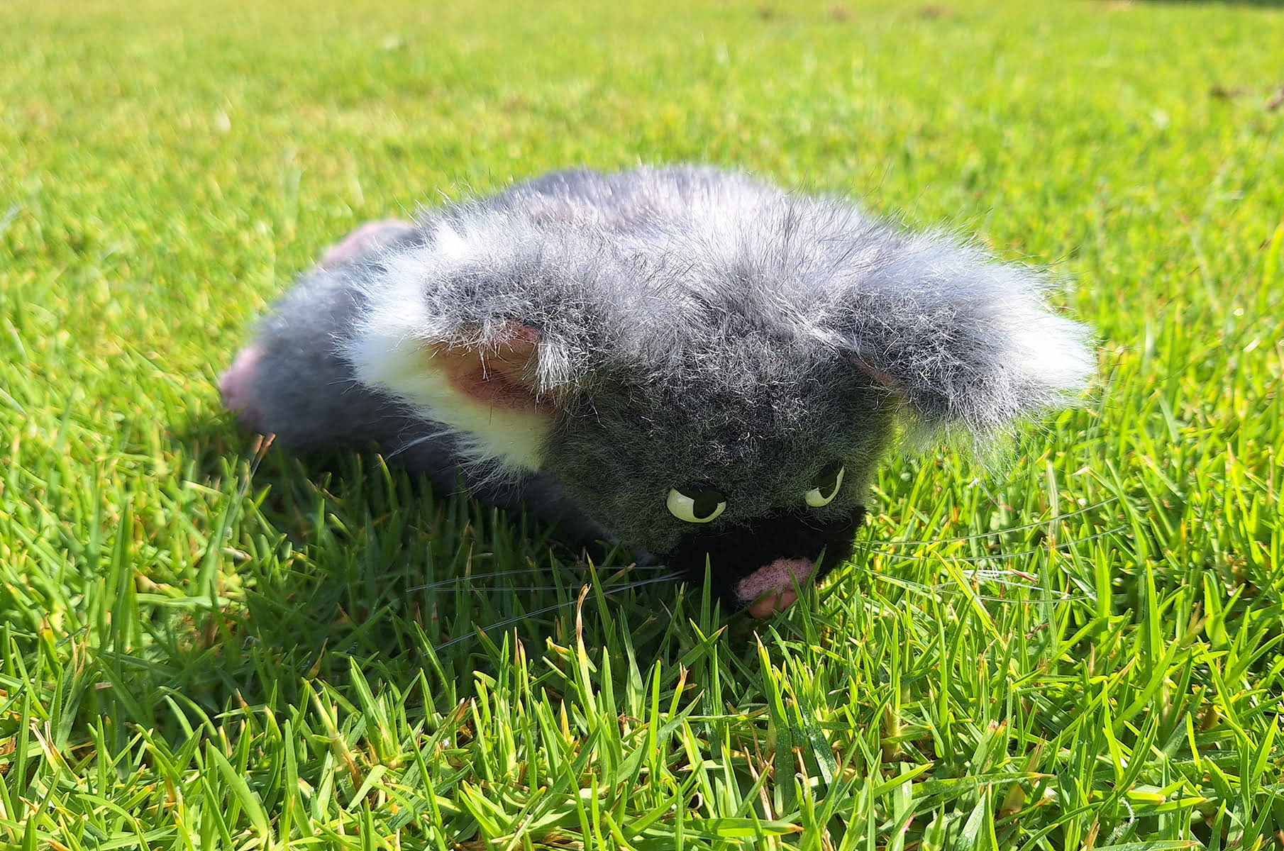 'Possum', faux fur, ceramic, fishing line, polyethylene pellets and polyester fibre, 2026