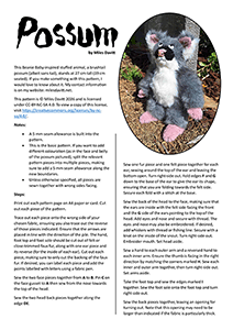 first page of pattern