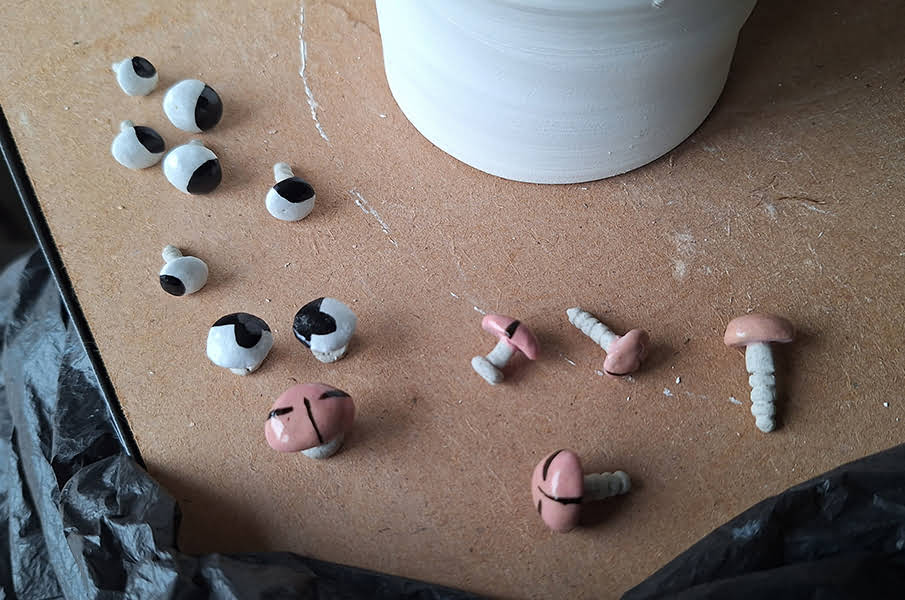 ceramic eyes and noses