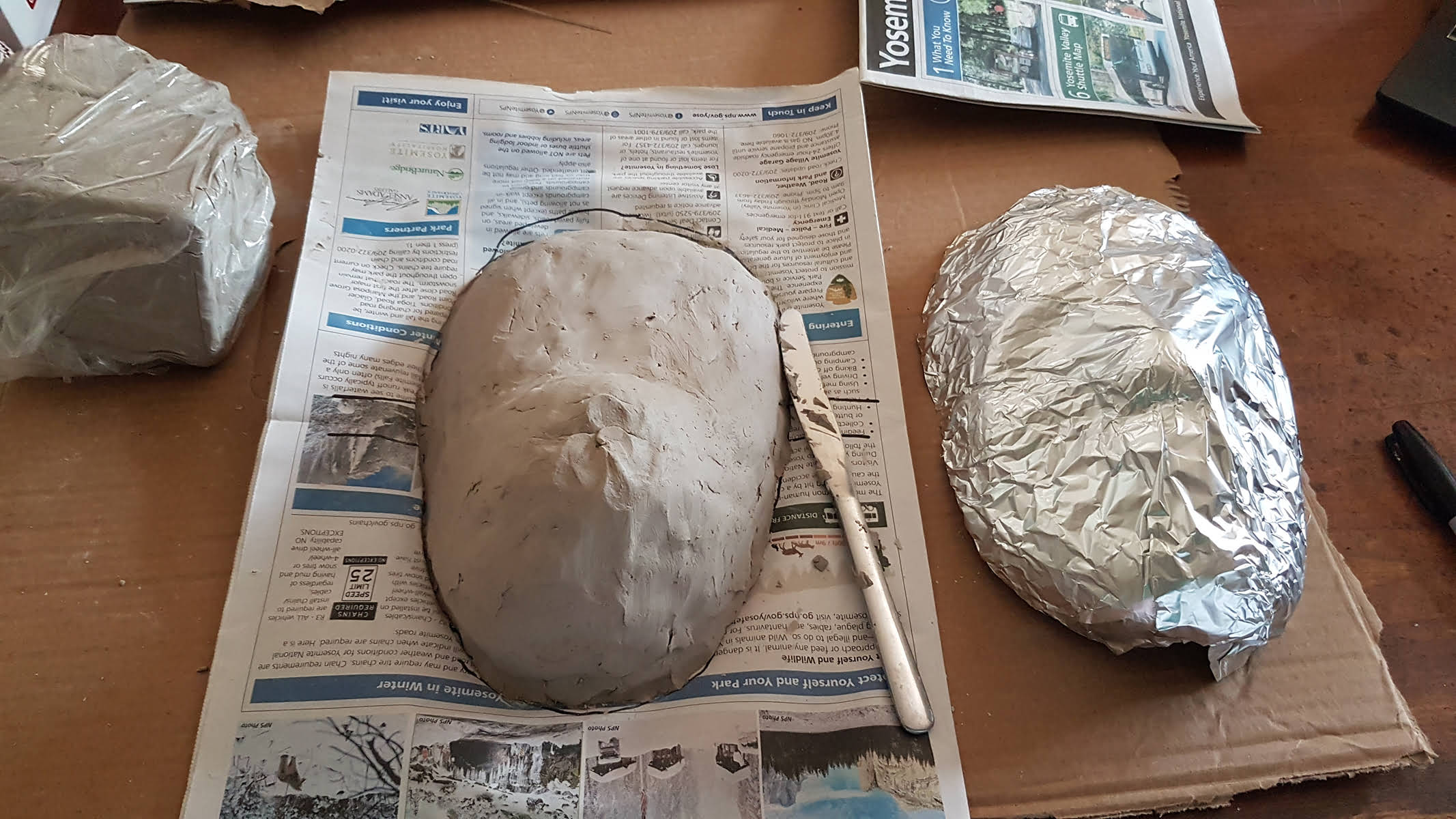 Mask, papier-mache and acrylic, 2023