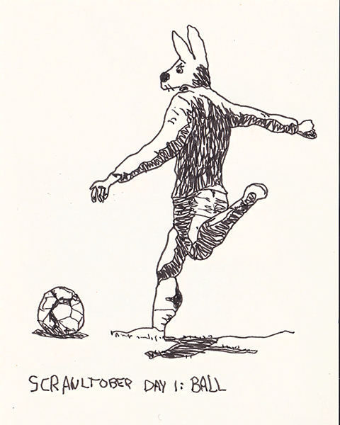 Scrawltober 2022 Day 1 - Ball