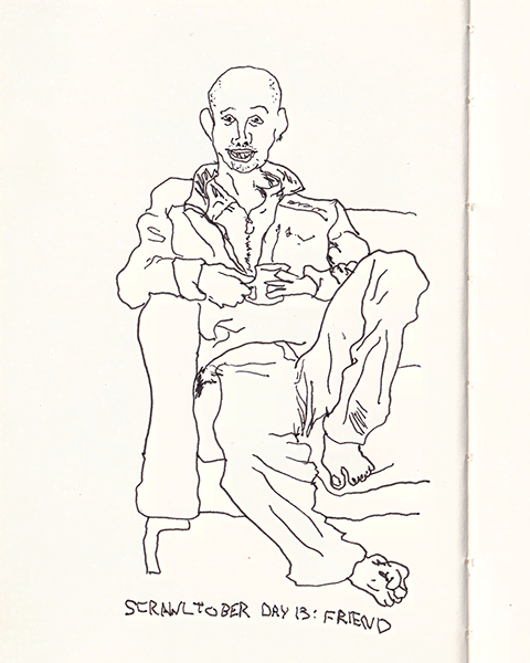 Scrawltober 2022 Day 13 - Friend