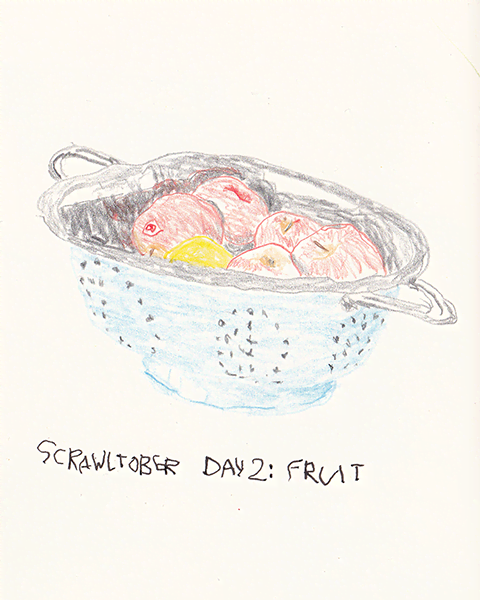 Scrawltober 2022 Day 2 - Fruit