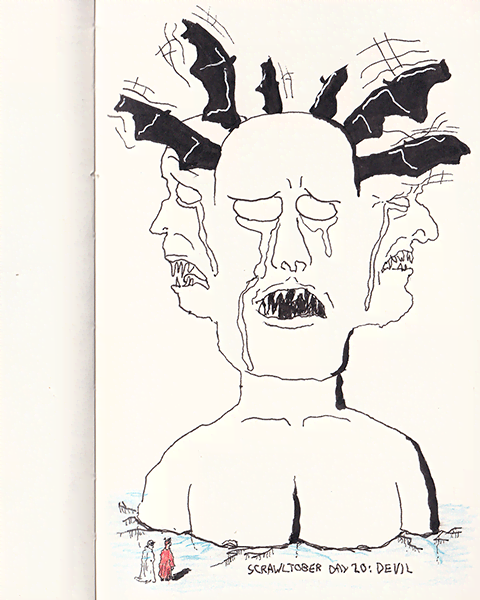 Scrawltober 2022 Day 20 - Devil