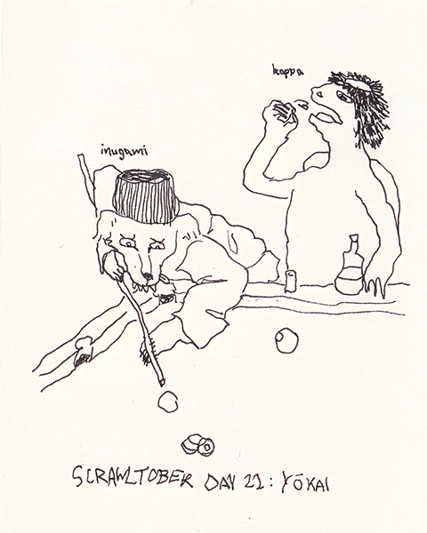 Scrawltober 2022 Day 22 - Yokai