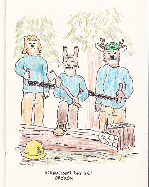 Scrawltober 2022 Day 26 - Broken