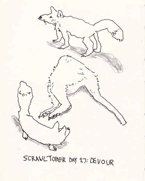 Scrawltober 2022 Day 27 - Devour