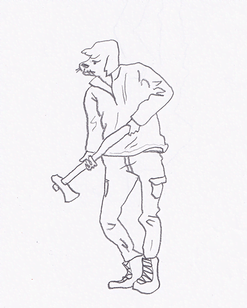 Scrawlvember 2023 Day 15 - Axe