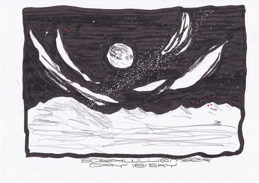 Scrawlvember 2023 Day 16 - Sky
