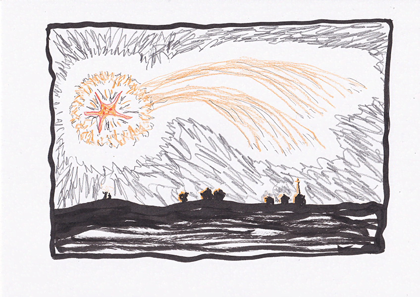 Scrawlvember 2023 Day 5 - Flame