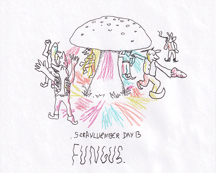 Scrawlvember 2024 Day 13 - Fungus
