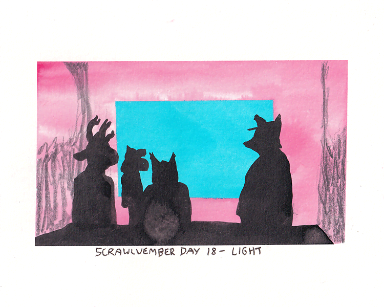 Scrawlvember 2024 Day 18 - Light