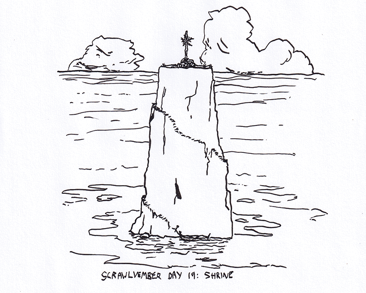 Scrawlvember 2024 Day 19 - Shrine