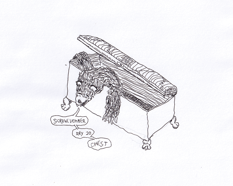 Scrawlvember 2024 Day 20 - Chest