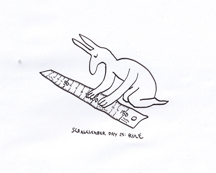 Scrawlvember 2024 Day 25 - Rule