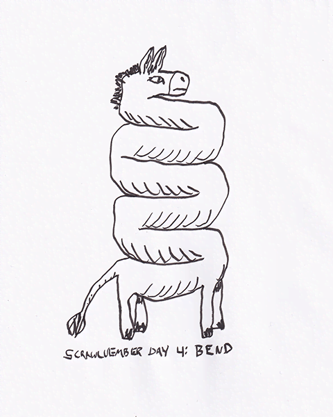 Scrawlvember 2024 Day 4 - Bend