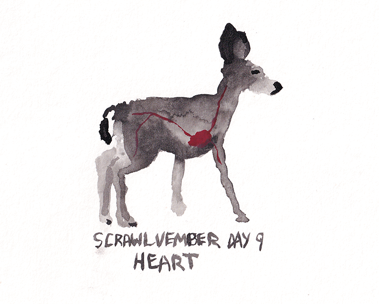 Scrawlvember 2024 Day 9 - Heart