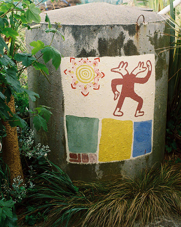 'Untitled', acrylic on concrete, 2025